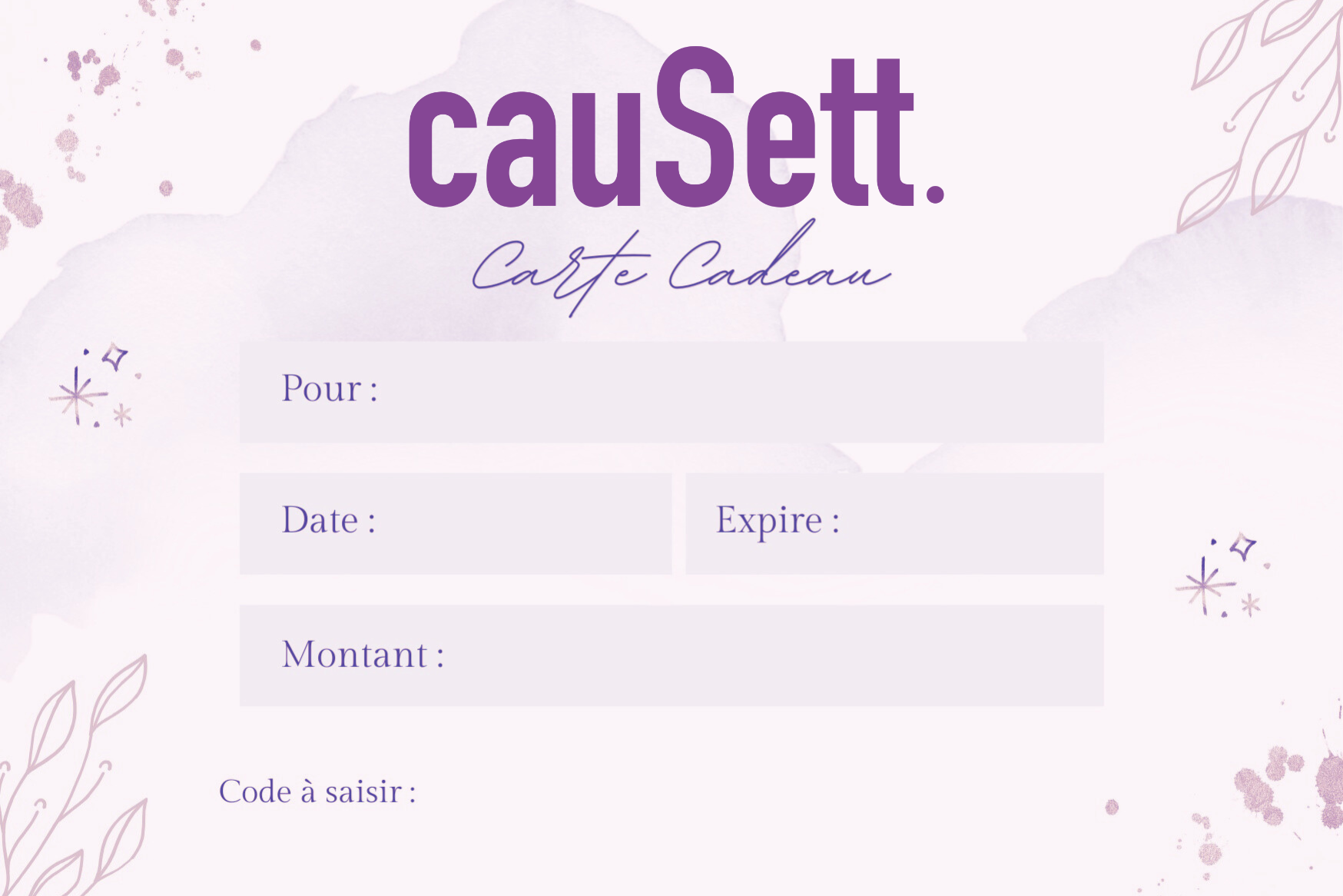 Carte cadeau - Physique