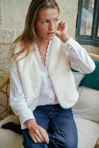 Gilet René Écru