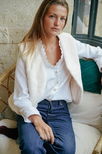 Gilet René Écru