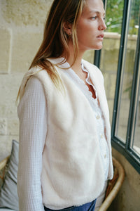 Gilet René Écru